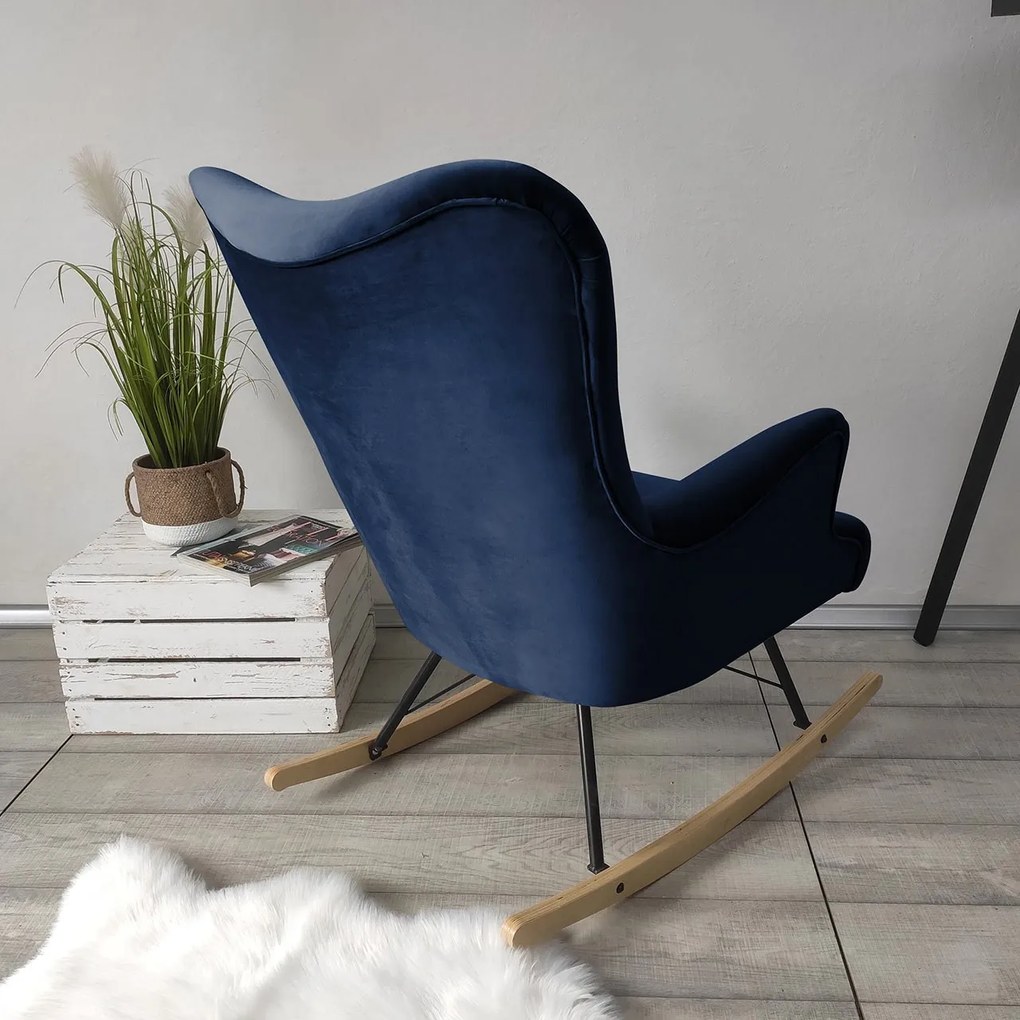 Fotoliu balansoar în stil scandinav Aria (Magic Velvet 2216). 1059396