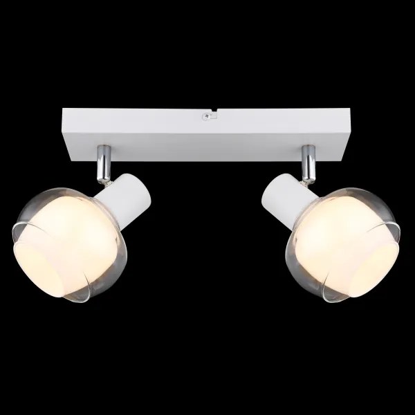 Globo 54309-2W - Spot orientabil TOKKI 2xE14/40W/230V alb