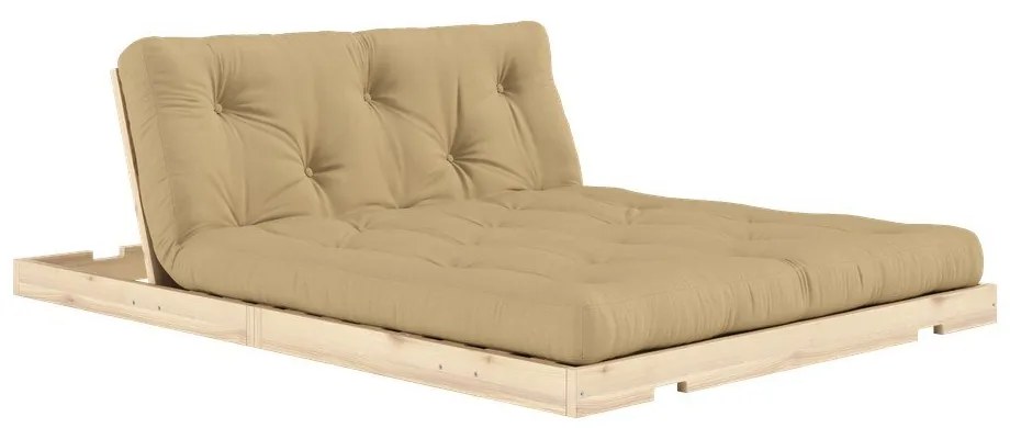 Canapea maro deschis extensibilă 145 cm Flip – Karup Design