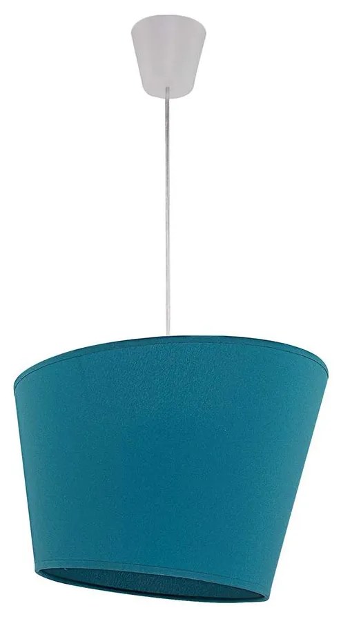 Lustră pe cablu REGGAE 1xE27/40W/230V turcoaz