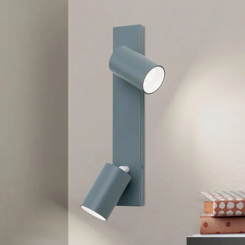 Aplica cu 2 spoturi directionabile stil minimalist PENN, verde deschis