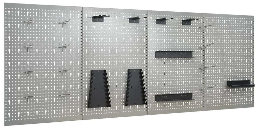 vidaXL Panouri pentru scule de perete, 4 buc., 40 x 58 cm, oțel