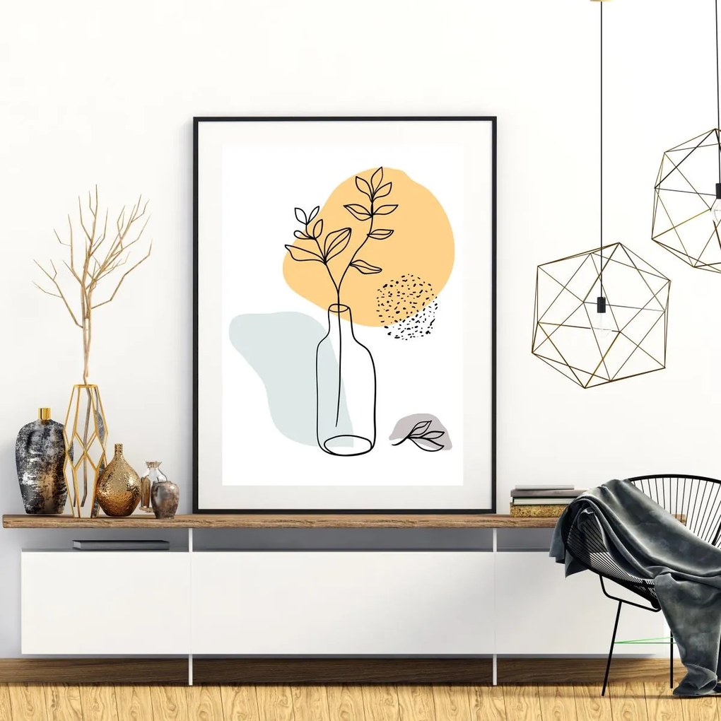Poster - Vaza cu platnă (A4)