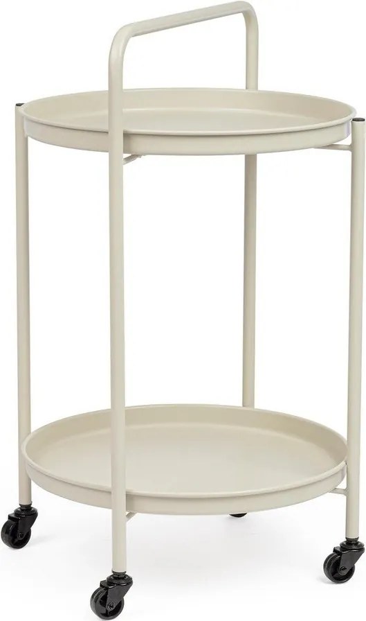 Măsuță de servire cu roți din oțel ø 44,5 cm Austin – Yes Everyday