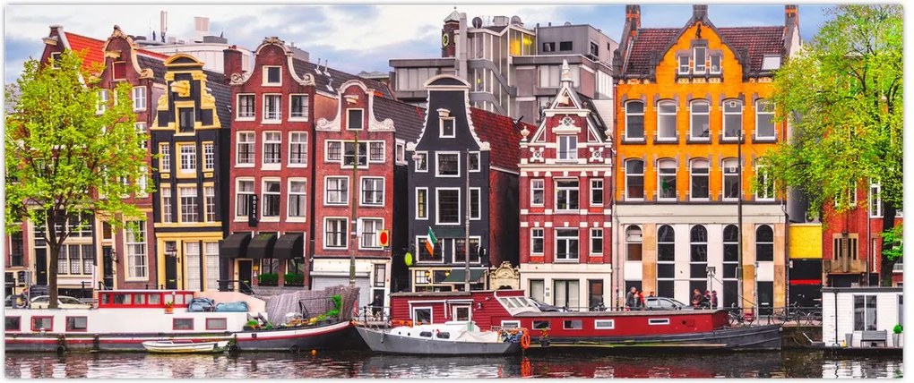Tablou - Amsterdam, case de dans (120x50 cm)