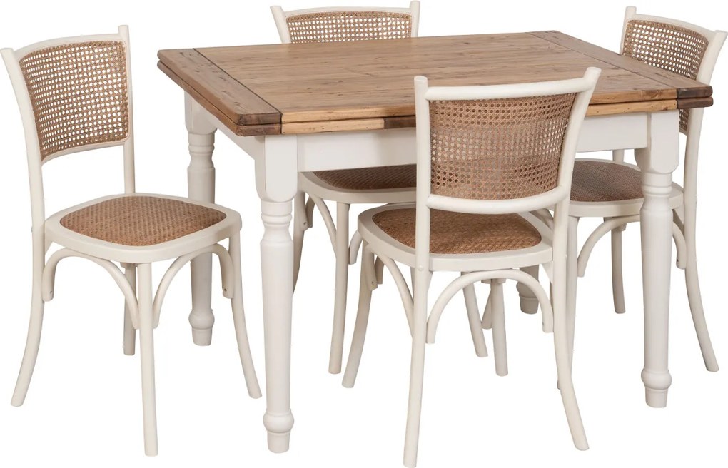 Scaun Thonet din lemn masiv si sezut din ratan