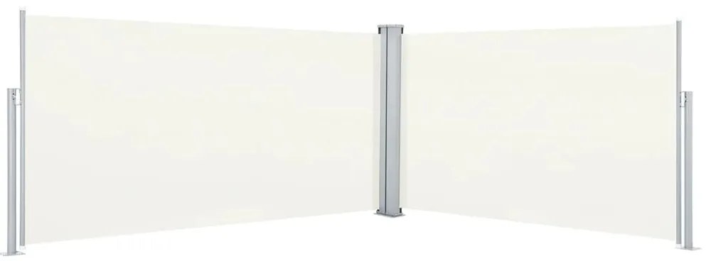 vidaXL Copertină laterală retractabilă, crem, 160x600 cm