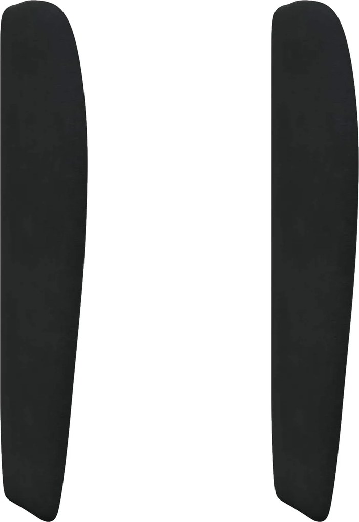 vidaXL Ureche pentru Tăblie Negru 80 x 23 x 6 cm Catifea