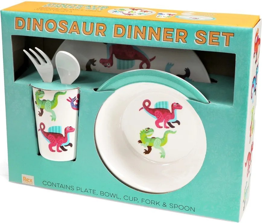 Set de veselă pentru copii 5 buc. Baby Dinos – Rex London