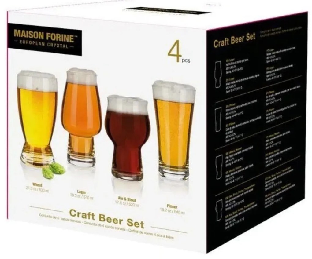 Set 4 pahare mixte bere artizanala, Craft I