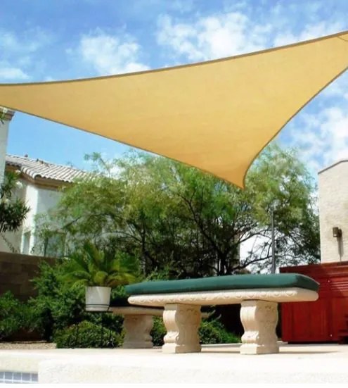 Parasolar de gradina 5x5x5m bej