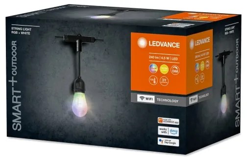 Ledvance-LED Ghirlandă LED RGBW reglabilă pentru exterior STRING 12xLED/0,37W/230V IP44 Wi-Fi
