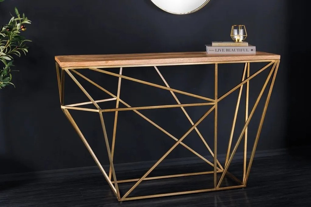 Consola design industrial vintage DIAMOND 120cm