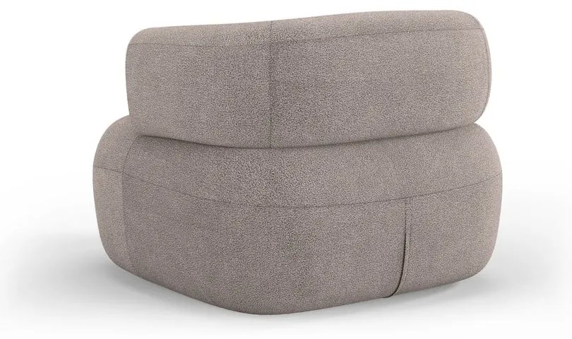 Fotoliu bej cu tapițerie din stofă bouclé Jenny – Micadoni Home