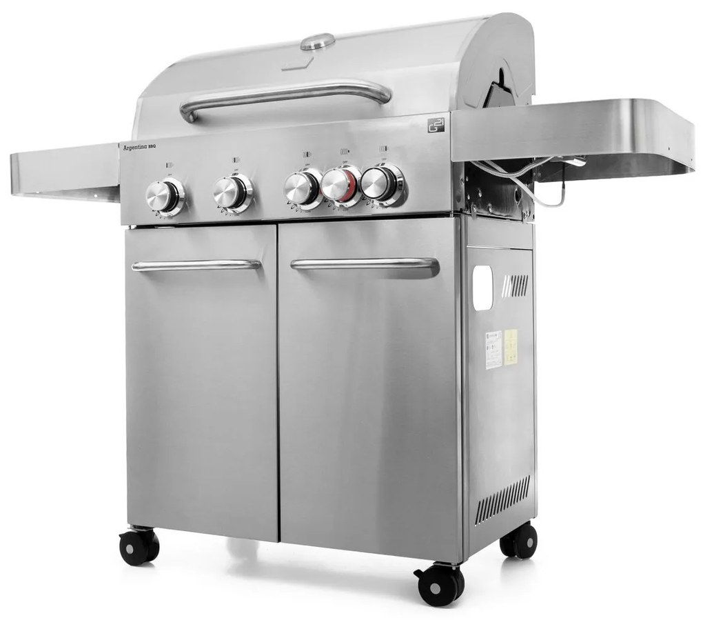 Grătar cu gaz G21 Argentina BBQ Premium line, 5arzătoare + reductor gratuit