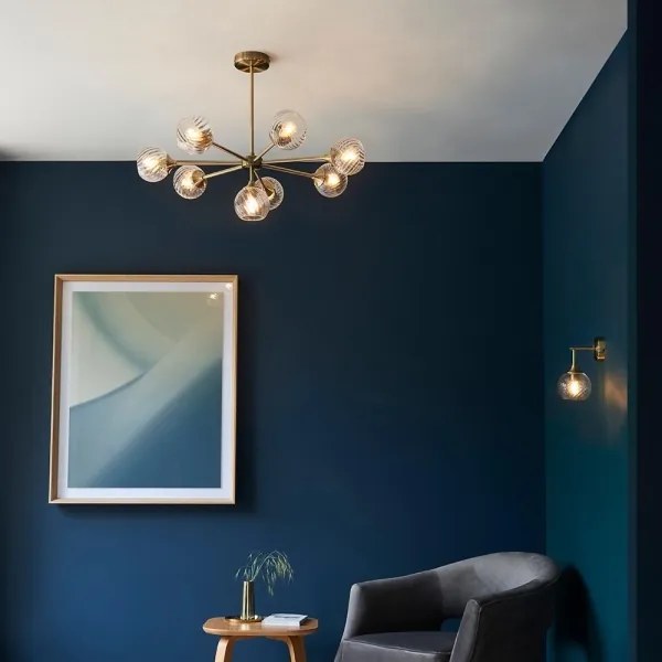 Aplică Endon 103173 ALLEGRA 1xE14/7W/230V alamă/transparent