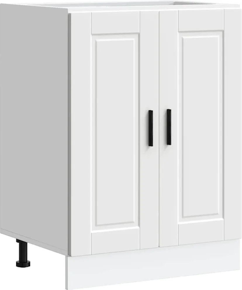 vidaXL Dulap de bază de bucătărie „Porto” din lemn prelucrat alb