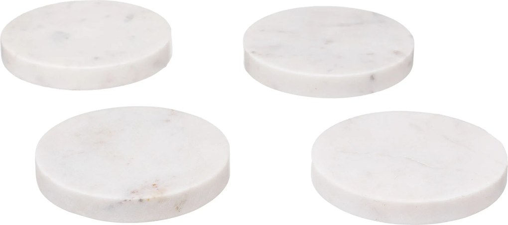 Set 4 coastere MARBLE, 10 cm