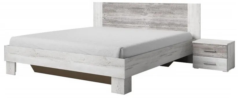 Expedo Pat ERA 180 x 200 + 2 noptiere (52), pin artic deschis/pin artic închis