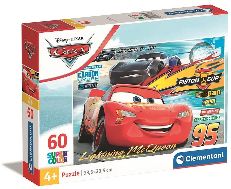 Disney Mașini Piston Cup Puzzle Clementoni 60 de piese