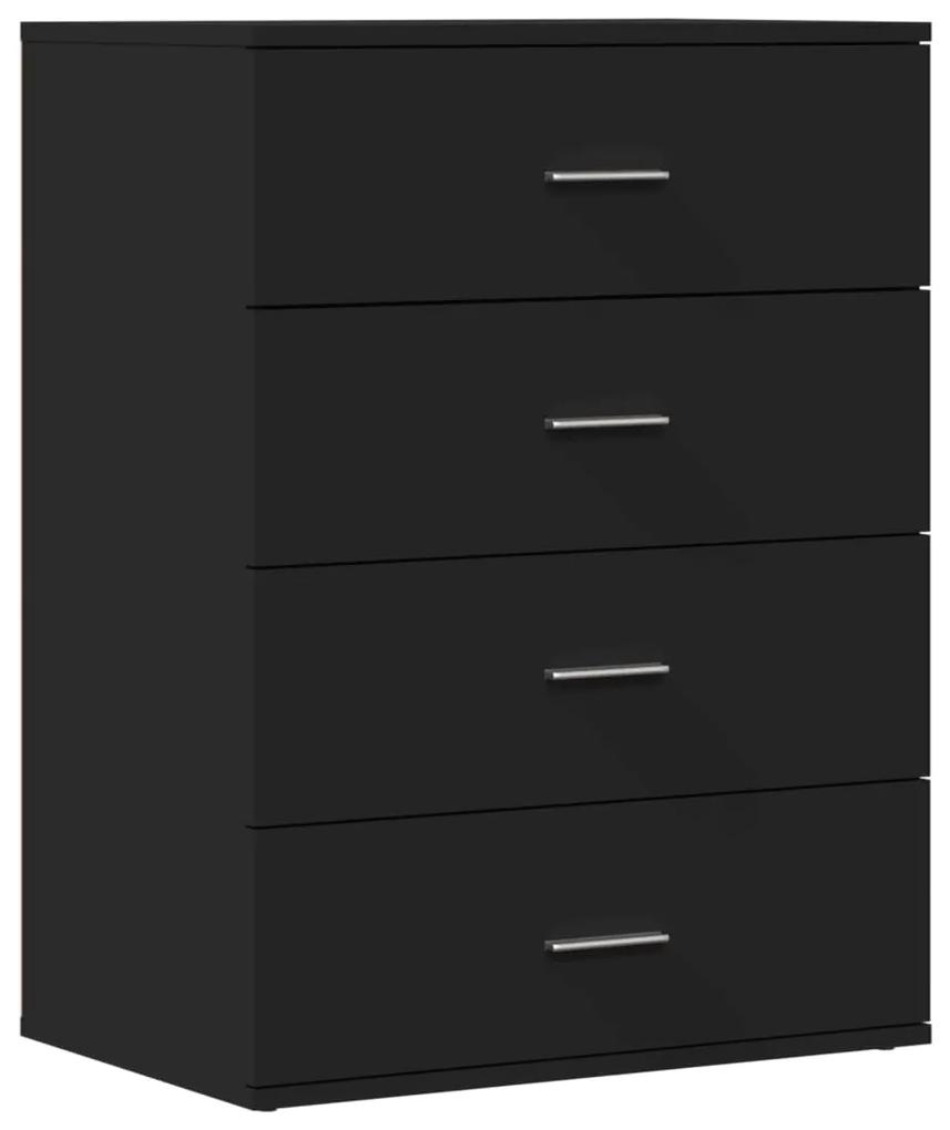840528 vidaXL Dulap, negru, 60x39x80 cm, lemn prelucrat