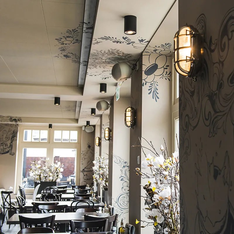 Spot inteligent negru auriu incl. WiFi GU10 - Tubo