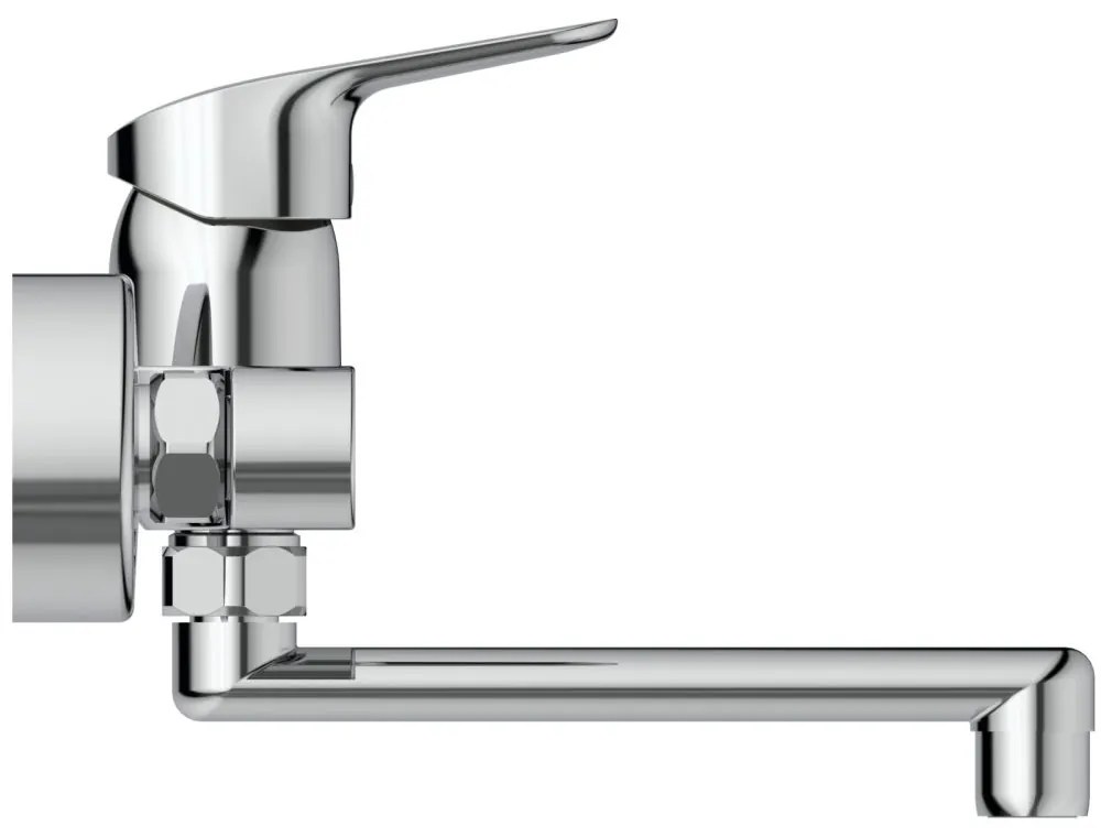 Baterie chiuveta, cu pipa rotativa 200 mm, crom