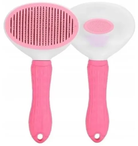 Zaparkorun Perie inovatoare  pentru pieptanat blana PETBRUSHY - roz