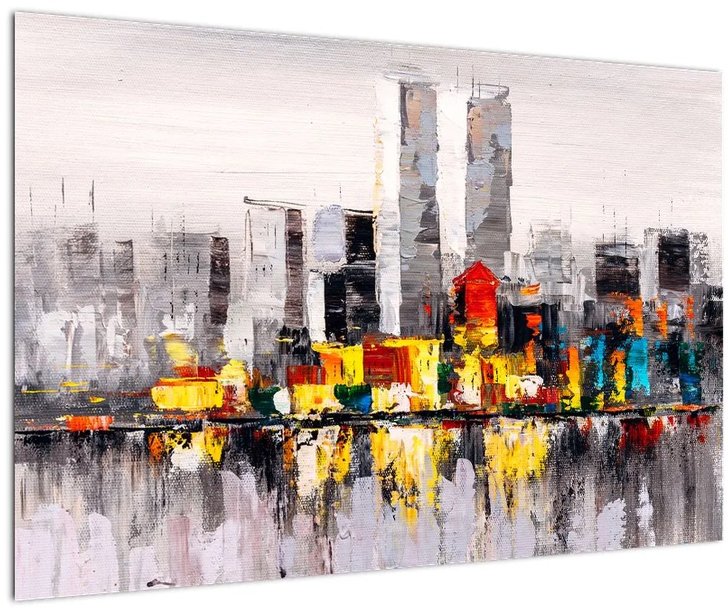Tablou -Pictura orașului (90x60 cm)
