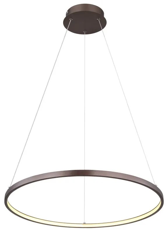 Lustra LED suspendata design modern Ralph cafea 60,5cm