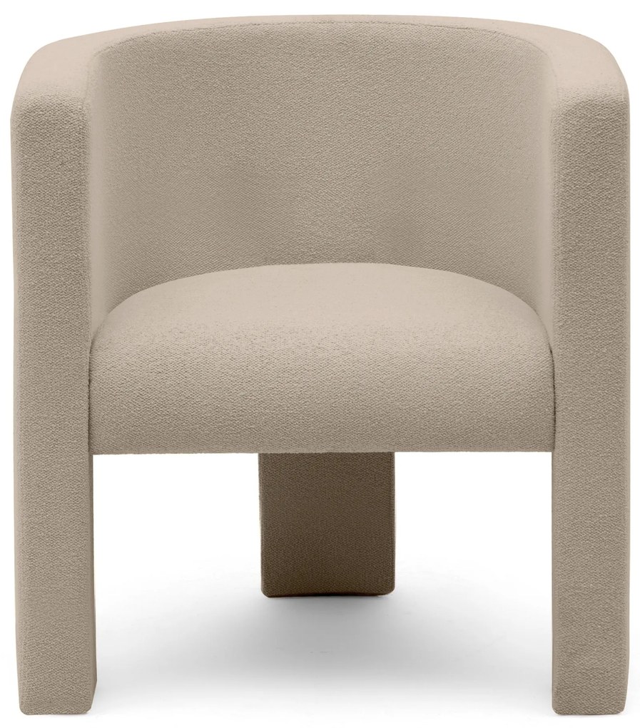 Fotoliu design bej MILU