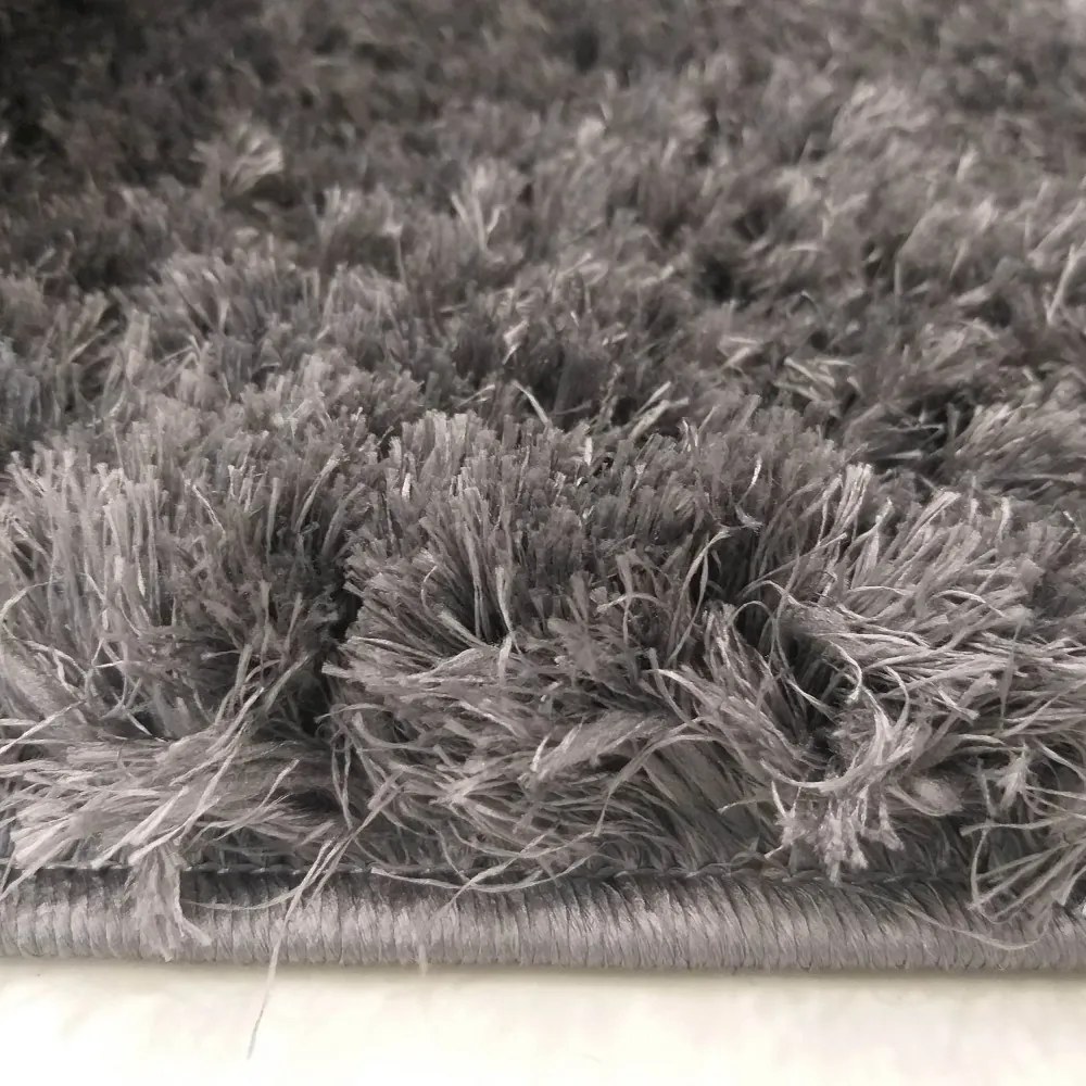 Covor shaggy gri închis Lăţime: 120 cm | Lungime: 170 cm