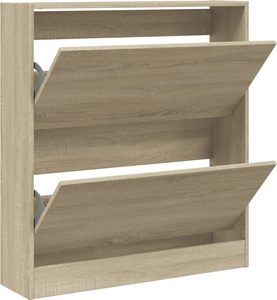 vidaXL Pantofar, stejar sonoma, 80x21x87,5 cm, lemn compozit