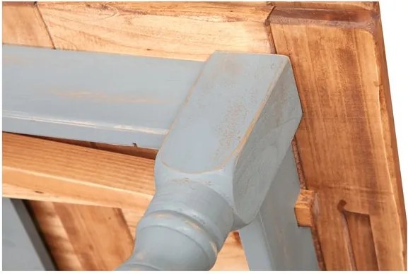 Masa extensibila, L120(210) 80 H80 cm, natur gri antichizat, lemn masiv