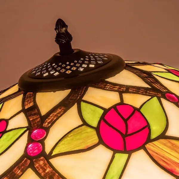 Brilagi - Lampadar Tiffany cu vitralii GARLAN 2xE27/60W/230V