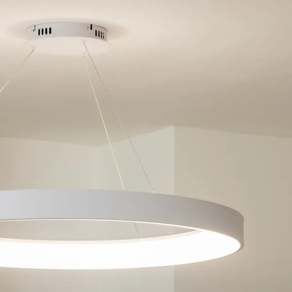 Brilagi - Lustră LED dimmabilă FALCON II, 108 W, 230 V, 3000–6500 K, Ø 80 cm, albă + telecomandă