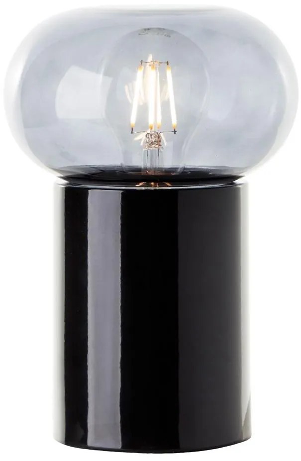 Lampă de masă Brilliant KNUT 1xE27/25W/230V negru/transparent