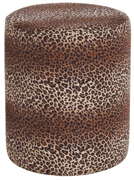 Taburet Daisy, model leopard, 38 x 45 cm