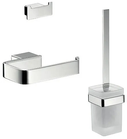 Set accesorii baie, 3 piese, Emco Loft, crom, 059800102