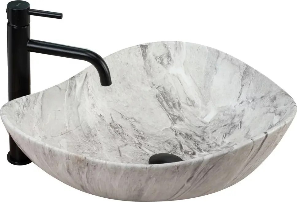 Lavoar pe blat Rea Dora Stone 51,5 cm gri mat