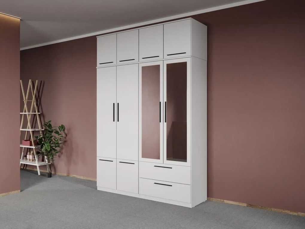 Set mobila dormitor 4 piese Alb Levi C24