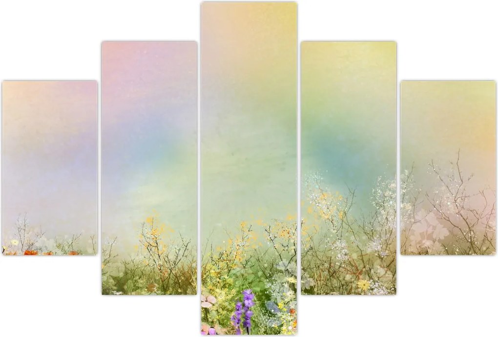 Tablou - Pajiște pictată 2 (150x105 cm)