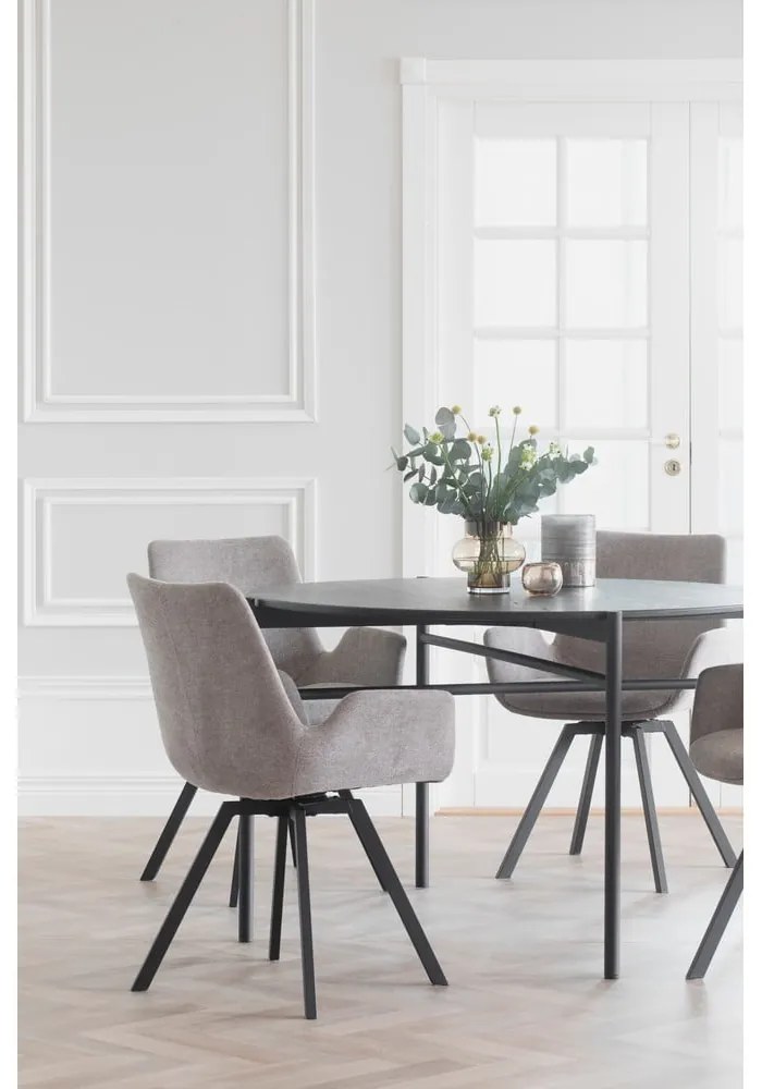 Set de scaune de sufragerie bej 2 buc. tapițat Norwell – Rowico