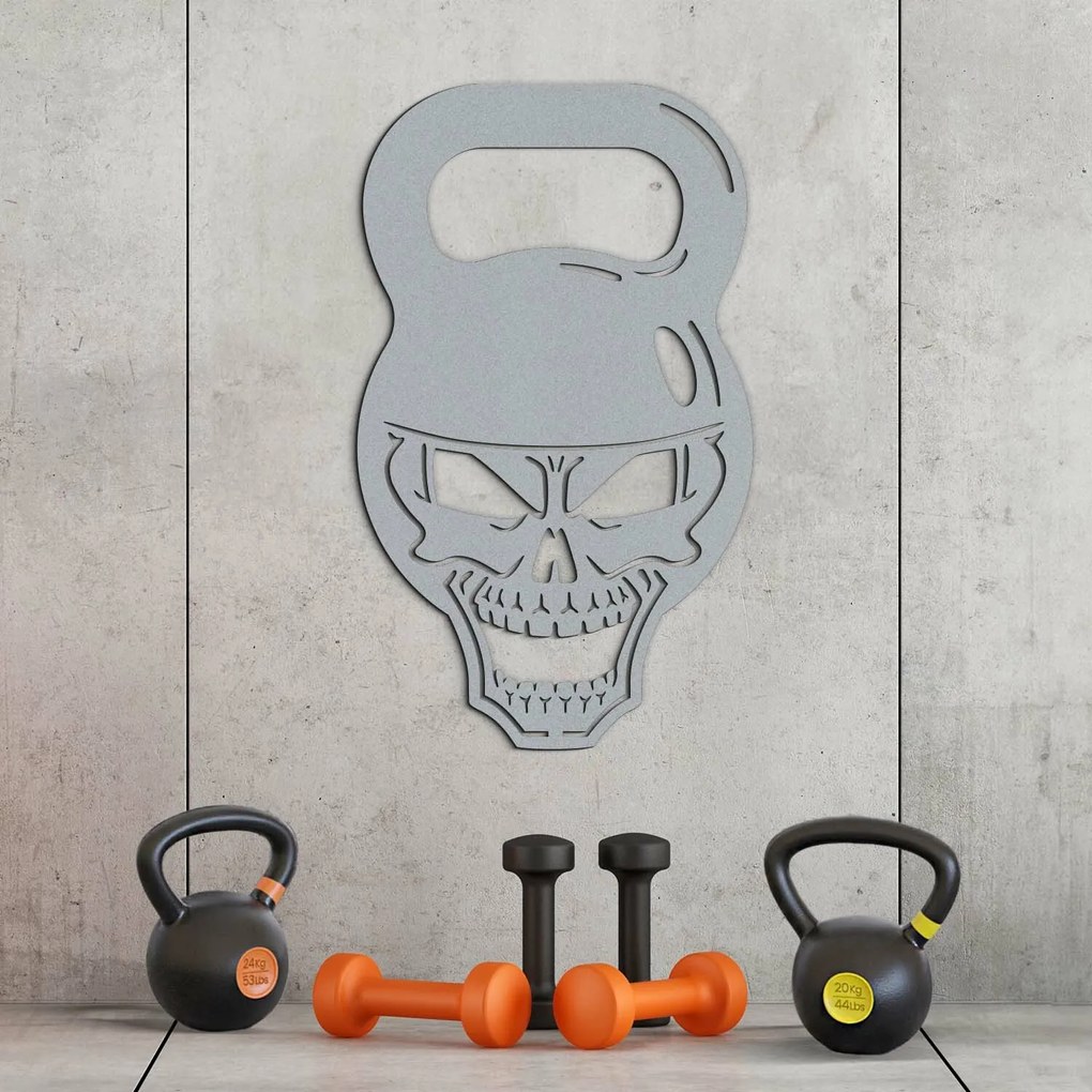 DUBLEZ | Cadou pentru culturist - Tablou din lemn Kettlebell