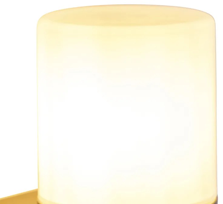 Lampă de perete exterioară modernă neagră cu abajur opalescent IP44 - Odense