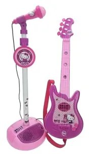 Set chitara si microfon Hello Kitty