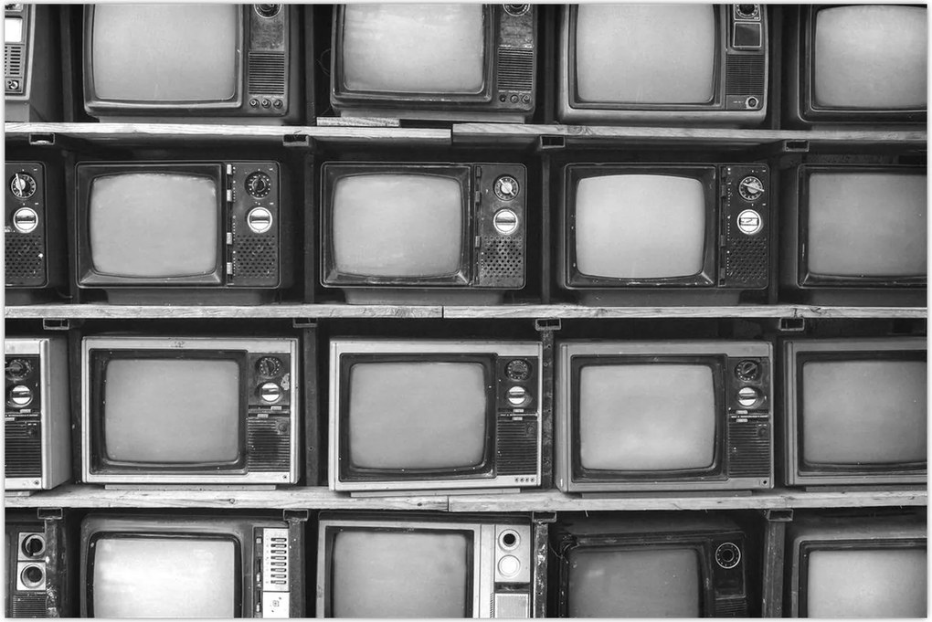Tablou - Retro TV (90x60 cm)