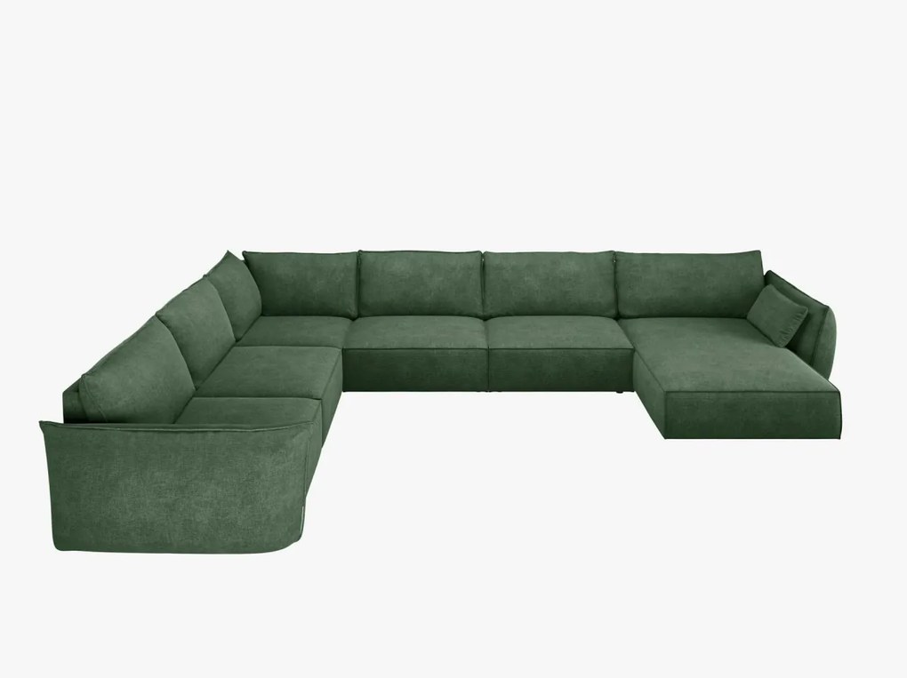 Coltar 8 locuri Kaelle chenille L384 cm