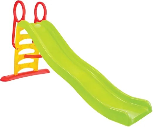 Tobogan de Gradina XXL pentru Copii, cu Scara si Functie pentru Conectare Furtun de Apa, 200cm, Verde