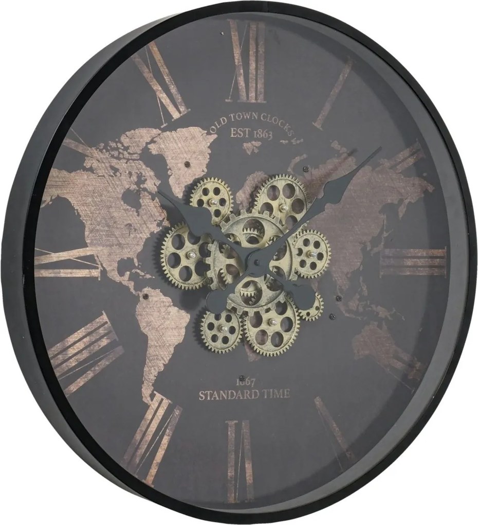 Ceas de perete cu mecanism vizibil Rodas, Ø 57 cm
